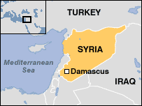 Syria Damascus Map
