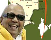 (DMK) leader, M Karunanidhi