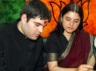 Maneka, Varun and Sonia pay tributes to Sanjay Gandhi