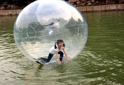 Water walking attracts tourists in Guwahati