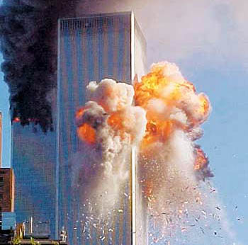 twin towers attack. World Trade Center on Sept.