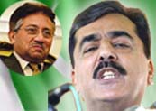 Yusuf Raza Gilliani & Pervez Musharraf