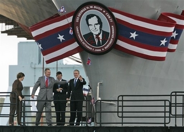 Aircraft carrier named for George HW Bush commissioned