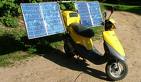 solar-powered two-wheeler designed in New Delhi