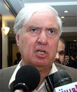 Former Pakistan Interior Minister Aftab Ahmed Khan Sherpao