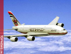 Aircraft tilted in the runway