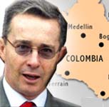 Colombian President Alvaro Uribe