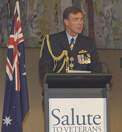 Australia’s Defence Force chief, Air Chief Marsha; Angus Houston