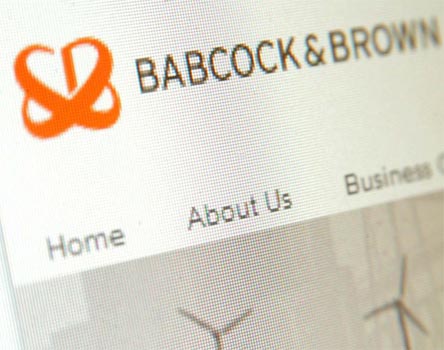 Australian investment house Babcock and Brown collapses 