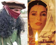 Taliban commander Baitullah Mehsud and former premier Benazir Bhutto
