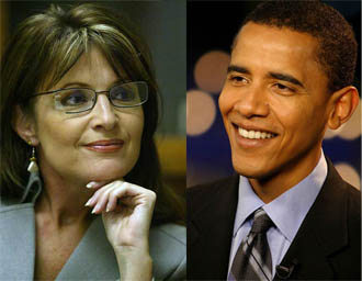 Barack Obama and Sarah Palin
