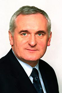 Irish Prime Minister Bertie Ahern