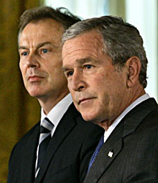 Bush, Blair signed `blood deal'' to overthrow Saddam before Iraq war
