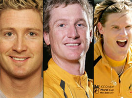 Clarke, Haddin, Ferguson and Bracken will miss India series