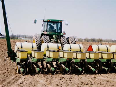 Corn planting well ahead of its five-year average