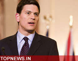 British Foreign Secretary David Miliband
