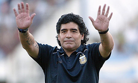 Argentina coach Diego Maradona 