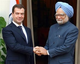 Dmitry Medvedev, Manmohan Singh