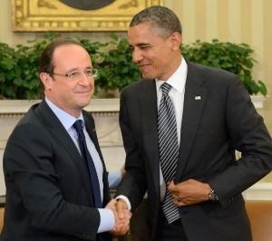 Francois Hollande and Barack Obama