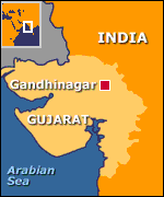 Gandhinagar-Gujarat-map