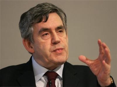 British Prime Minister Gordon Brown