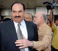 Caretaker Interior Minister Lt. Gen. (retired) Hamid Nawaz Khan