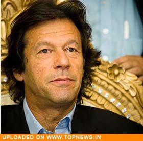 Former cricketer and Pakistan Tehirk-e-Insaf Chairman Imran Khan