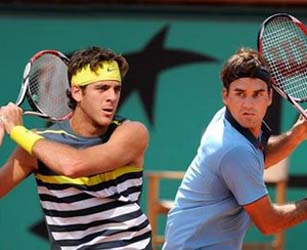 Federer, Del Potro advance to London semi-finals