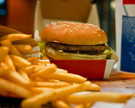 Junk food makes people lazy