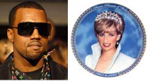 Kanye West likens himself to Princess Diana