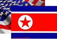 North Korea & US Flag