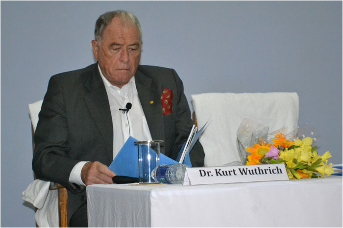 Prof Wuthrich inaugurates Biocon Research Centre