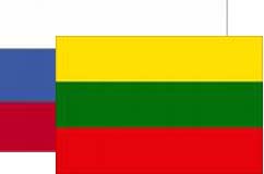 Lithuania & Russia Flag