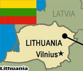LIthuania Vilnius Map Flag