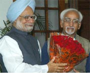 Vice President Hamid Ansari and Prime Minister Dr. Manmohan Singh