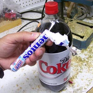 Mentos and Diet Coke