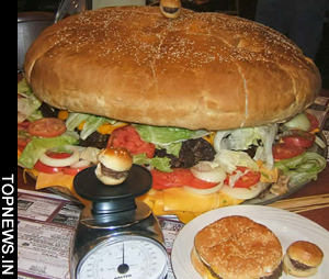 Artery-busting monster burger that packs in 4,800 calories unveiled in US!