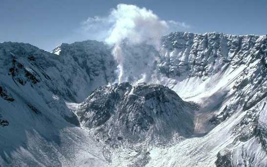 Crater of Mount St Helens