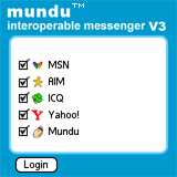 Mundu IM for Sony Ericsson, Apple iPod Touch