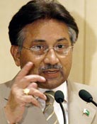 Pakistan President Pervez Musharraf