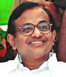 Finance Minister P. Chidambaram
