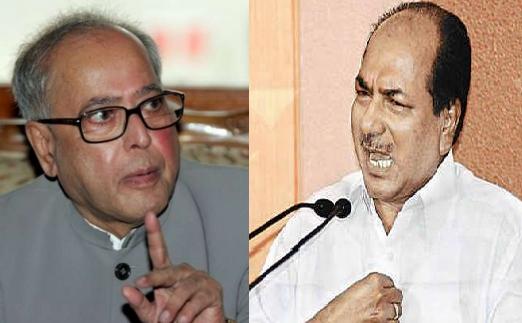 A K Antony and Pranab Mukherjee
