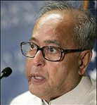 Defence Minister Pranab Mukherjee
