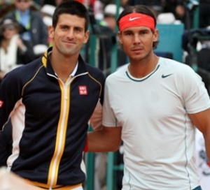 Rafael Nadal and Novak Djokovic