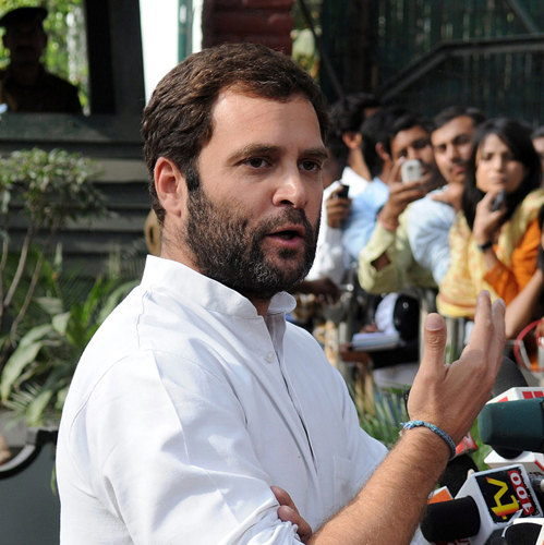 Rahul addresses CII meet, praises India Inc