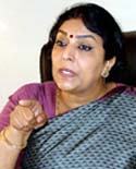 Union Women and Child Development Minister Renuka Chowdhary