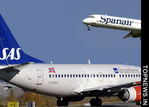 SAS airline operator in the red over writedown and high fuel prices