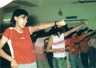 Self-defence training for Agra girls