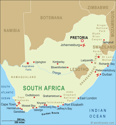 South Africa Map