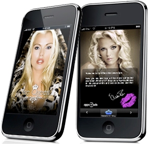 Supermodels come “live” in iPhone